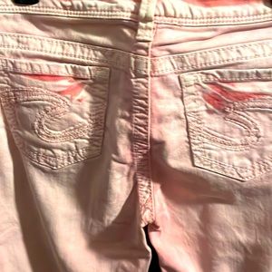 Beautiful pair of peach colors Silver  Jeans